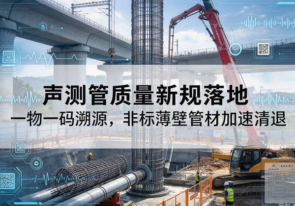 罗城声测管质量新规落地，一物一码溯源，非标薄壁管材加速清退